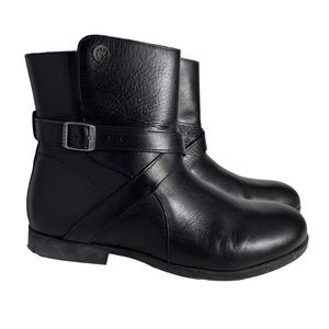 BIRKENSTOCK | Collins Black Side-Zip Booties SZ 41